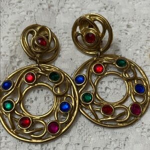 Multicolor vintage Earrings 2 sets